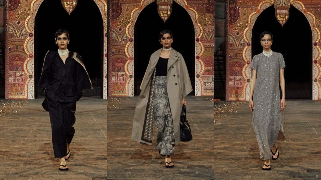ディオール(Dior)インドのムンバイで2023年プレフォールコレクションを発表 | インドとの交友関係と伝統刺繍のヘリテージを祝う 5 6