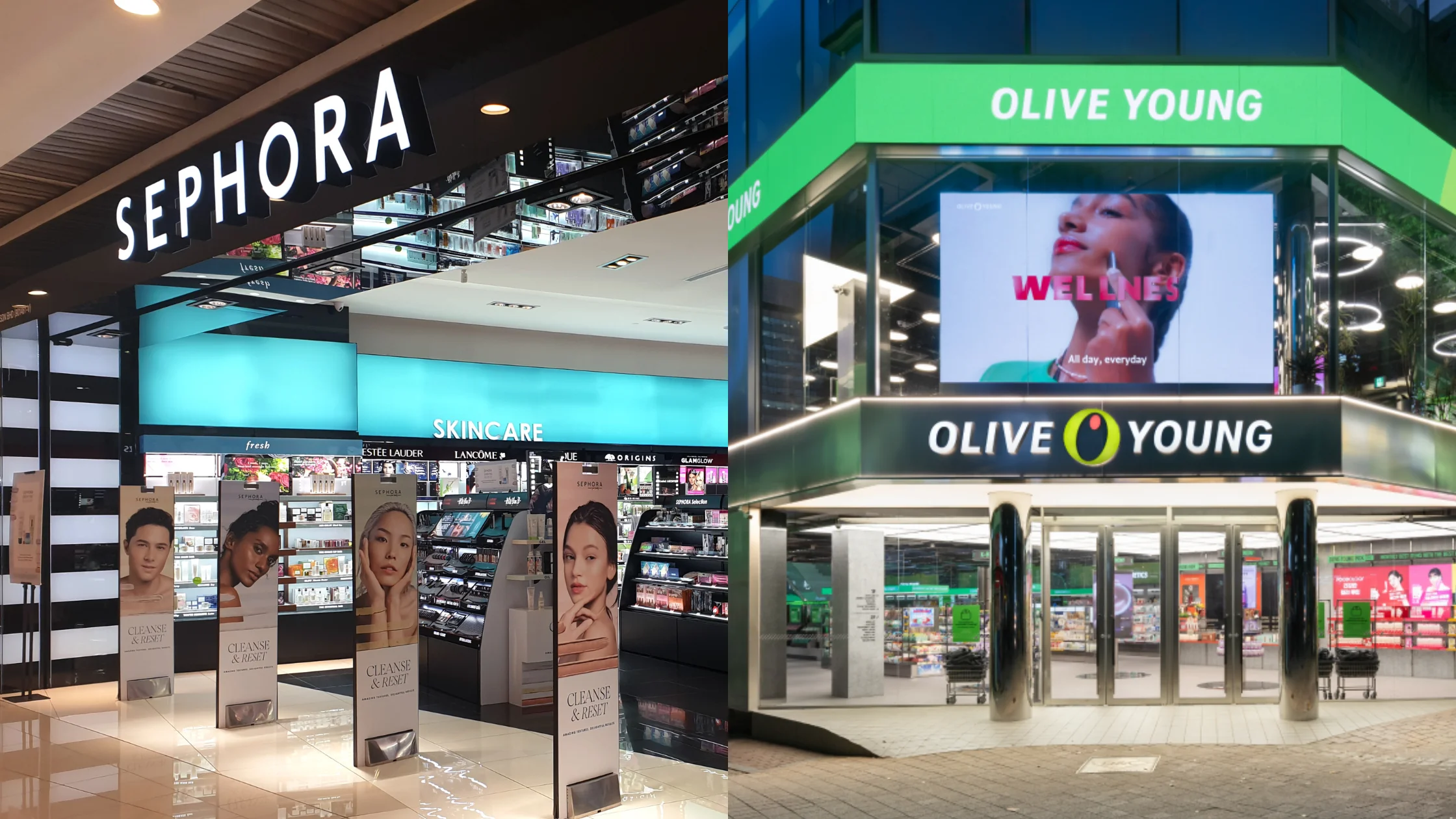 olive young and Sephora