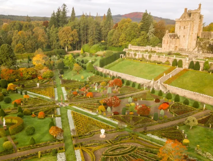 Perthshire’s Drummond Castle Gardens