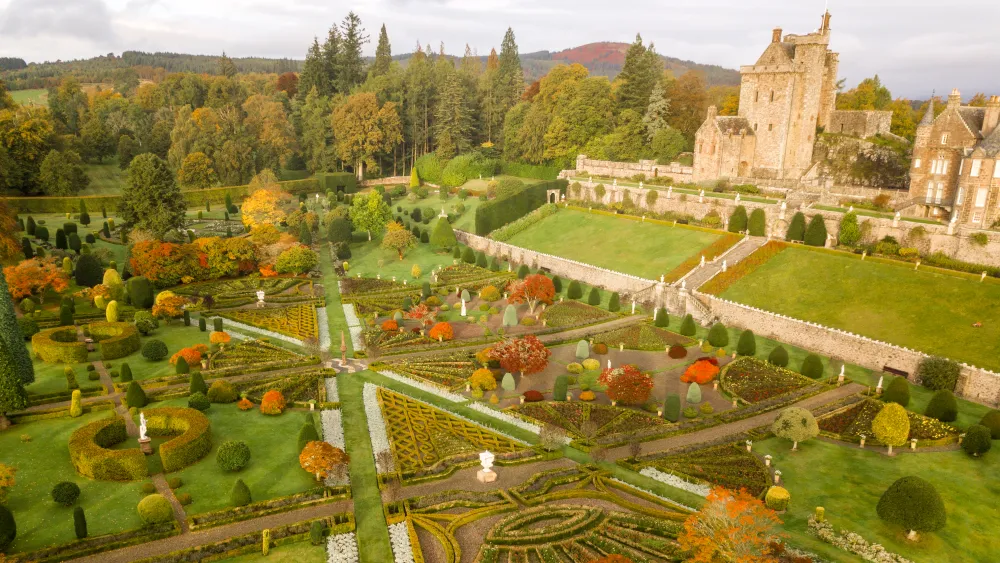 Perthshire’s Drummond Castle Gardens