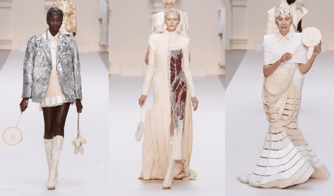 Thom Browne presented its Fall/Winter 2024 Couture Collection during Paris Haute Couture Week